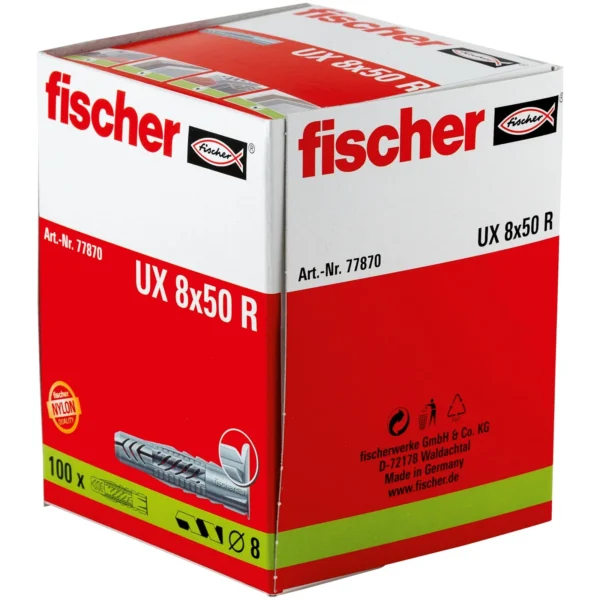 Fischer UX 8 x 50 R kołek uniwersalny op. 100 szt.
