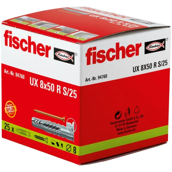 Fischer UX 8 x 50 R S z wkrętem op. 25 kpl.