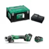 HiKOKI G3613DEWQZ szlifierka kątowa 36 V Multi Volt 125 mm 2×2,5 Ah HSC – zestaw: narzędzie, akumulatory, ładowarka