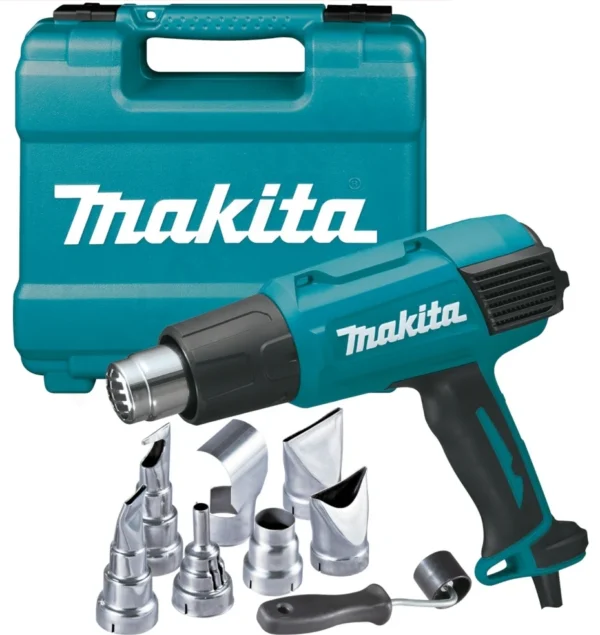 Makita HG6531CK opalarka 2000 W 50–650 °C z wyświetlaczem i dyszami