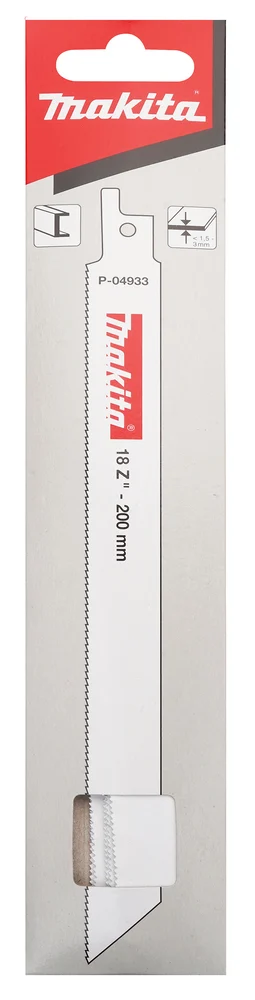 Makita P-04933 brzeszczot do pił szablastych BIM 200×0,9 mm /5szt. stal, met. kolor. 1,5-3 mm Makita P-04933 brzeszczot do pił szablastych BIM 200×0,9 mm /5szt. stal, met. kolor. 1,5-3 mm