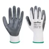 Portwest Grip 13 rękawice nitrylowe biało-szare rozmiar M