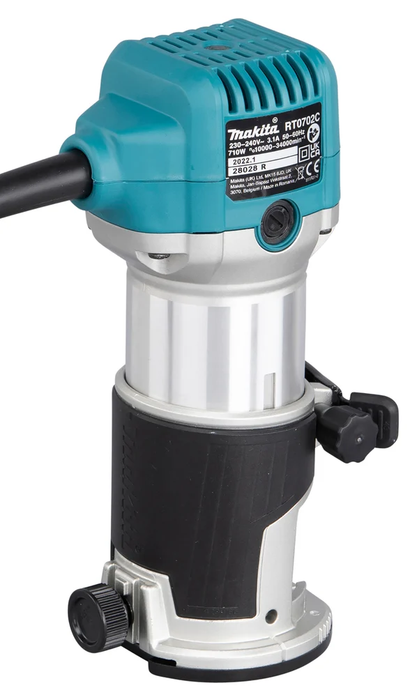Makita RT0702C frezarko-wycinarka 710 W tuleje 6 i 8 mm