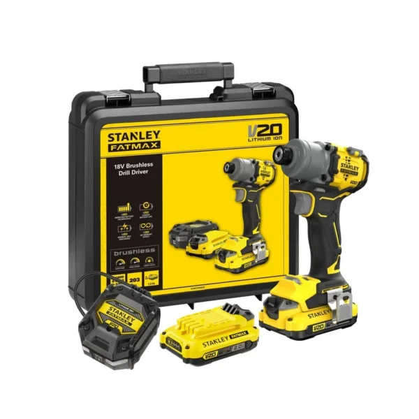 Stanley SFMCF8300D2K-QW klucz udarowy akumulatorowy V20 2×2,0 Ah