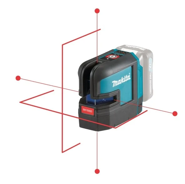 Makita SK106DZ laser krzyżowo-punktowy 12 V CXT (solo)