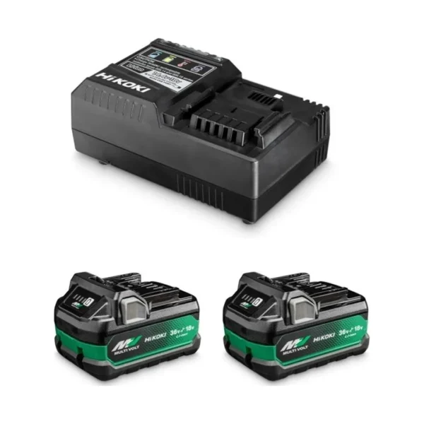 HiKOKI UC18YSL3 WHZ zestaw 2 akumulatory MultiVolt 36 V / 18 V + ładowarka HiKOKI UC18YSL3 WHZ zestaw 2 akumulatory MultiVolt 36 V / 18 V + ładowarka