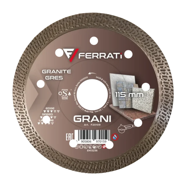 FERRATi GRANI tarcza diamentowa tnąca 115 × 22,23 mm