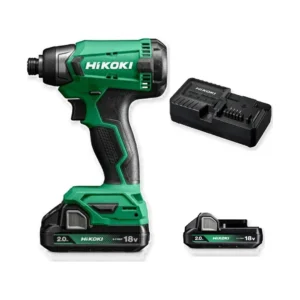 HiKOKI WH18DAWCZ zakrętarka udarowa 18V 140 Nm 2x2,0 Ah HiKOKI WH18DAWCZ zakrętarka udarowa 18V 140 Nm 2x2,0 Ah – zestaw: narzędzie, akumulatory, ładowarka