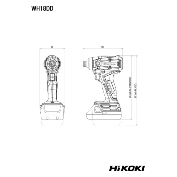 HiKOKI WH18DDW2Z zakrętarka udarowa 18V 140 Nm HSC