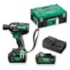 HiKOKI WR18DHWPZ klucz udarowy 18 V 1/2″ 345 Nm 2×5,0 Ah HSC – zestaw: narzędzie, akumulatory, ładowarka