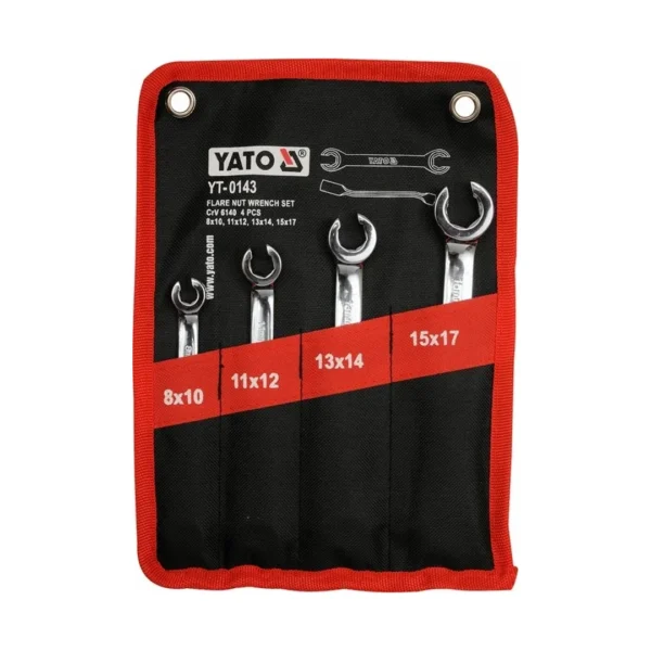 Yato YT-0143 klucz płaski półotwarty kpl.4szt.