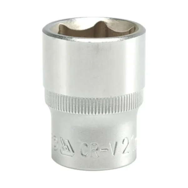Yato YT-1214 nasadka krótka 6-KĄTNA chromowana 1/2'' 21 mm