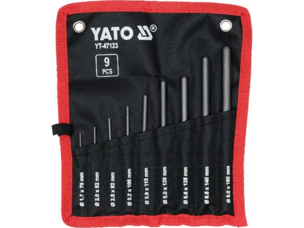 Yato YT-47123 zestaw wybijaków równoległych, kulistych 9SZT