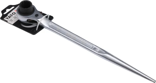 Yato YT-4937 klucz nasadowy dwustronny z grzechotką 19×22 mm
